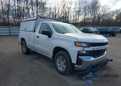 2021 Chevrolet Silverado 1500 2Wd Long Bed Wt из США, поврежденный, VIN 3GCNWAEF8MG438435